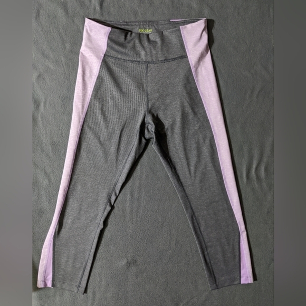 Women's Tek‎ gear leggings gray purple size M